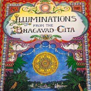 Illuminations from the Bhagavad-Gita vintage illustrated spiritual art book